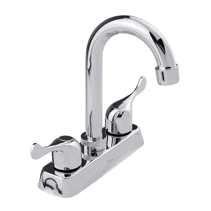 Mezcladora para Lavabo 4" Tipo Bar 4084 Cromo Dica