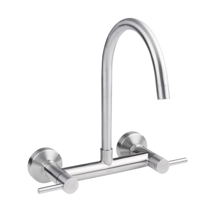 Mezc para Cocina a Pared Cpo Externo Acero Inoxidable URREA