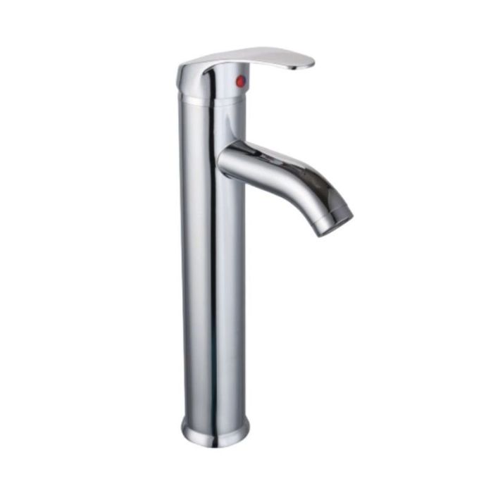 Monomando Alto para Lavabo Baja Presión Acero Inoxidable Cromo Dica