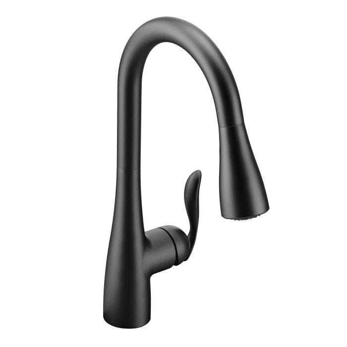 Monomando Arbor para Cocina con Rociador Extraíble Negro Mate Moen