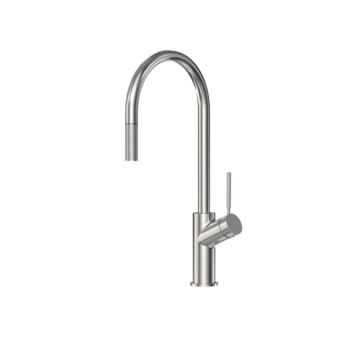 Monomando para Cocina con Nariz Extraíble de Acero Inoxidable 304 Urrea