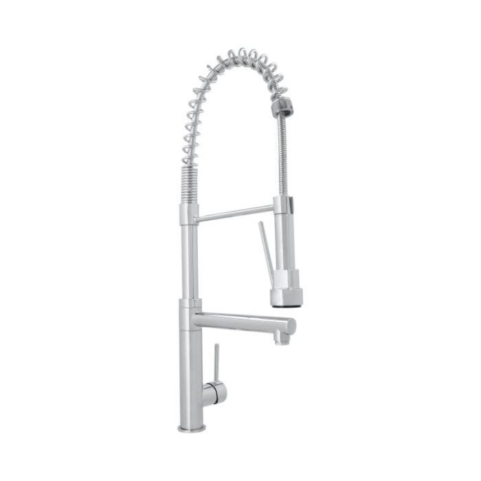 Monomando Profesional para Cocina con Nariz Flexible Cromo Urrea