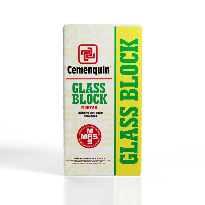 Mortero Glass Block 20 kg Cemenquin