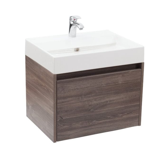 Mueble para Baño Fussion 60 cm Siena con Lavabo y Monomando Corona
