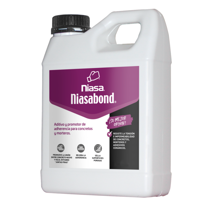 Niasabond aditivo 4 lt para concreto y mortero