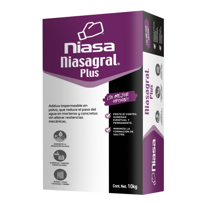 Aditivo niasagral plus gris 10 kg