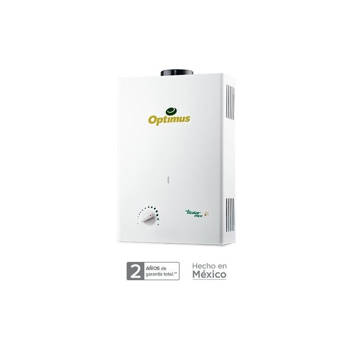 Calentador Instantáneo de Respaldo Solar Optimus OIRS-07 Gas LP 7 L/min