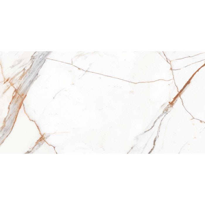 Piso Calacatta Gold Blanco 60 x 120 cm Rectificado Porcelanite - CAJA con 2.16 m²