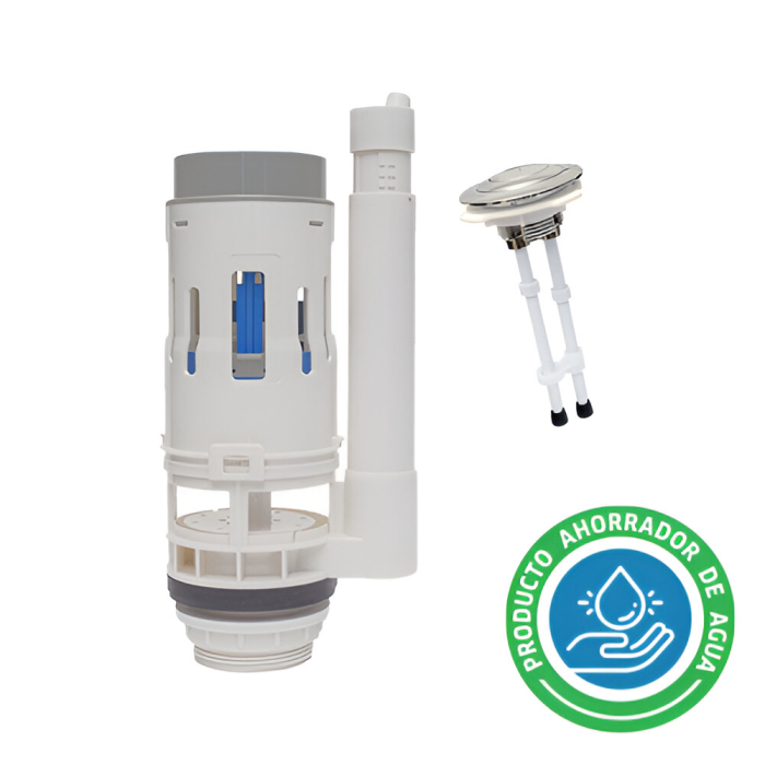 Válvula de Descarga para Tanque de Sanitario Blanco 50 mm (2") Dual 2" — 197 mm