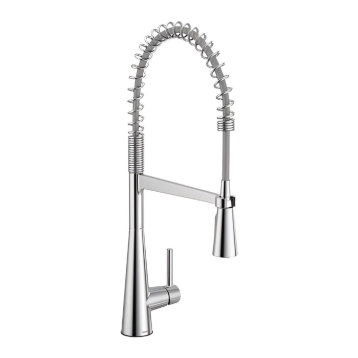 Monomando Para Fregadero extraíble Moen Spring Sleek Cromo