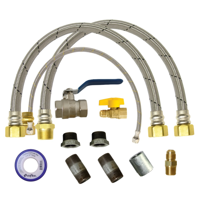 Paquete para instalación de boiler (3/8") con válvula de paso