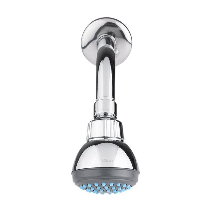 Regadera de Cebolla 2 1/2" con Brazo y Chapetón Cromo Dica