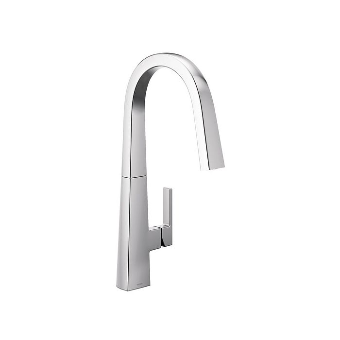 Monomando Extraíble Nio para Cocina Acabado Cromo con Arco Alto Moen