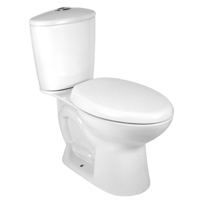 Sanitario (WC) Aquapro Alargado con Asiento de Cierre Suave Blanco Corona