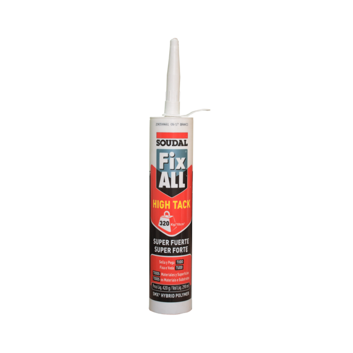 Adhesivo fix all transparente 290 ml soudal