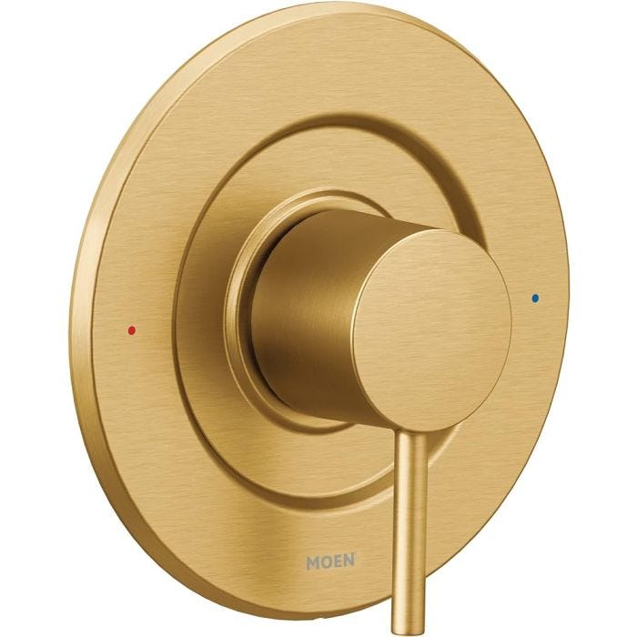 Monomando para Regadera Positemp de Presión Balanceada Oro Cepillado