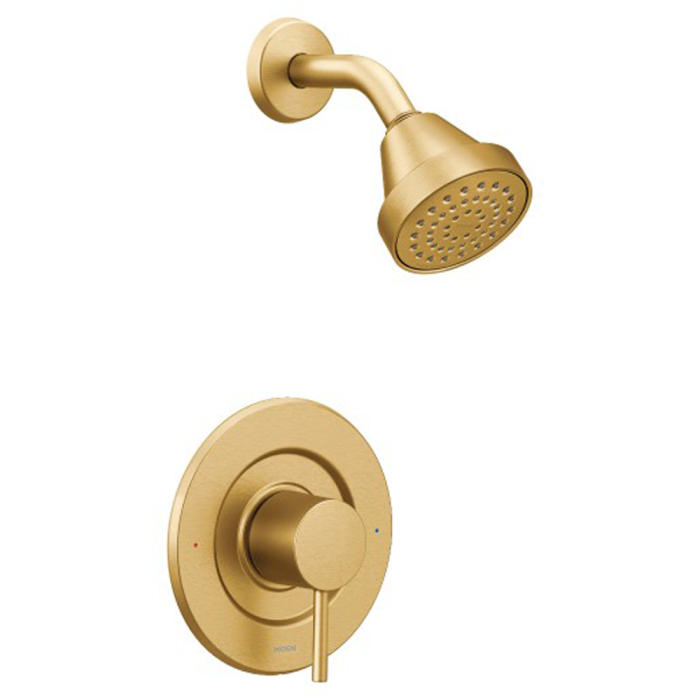 Juego de maneral y cebolleta Align gold para regadera oro