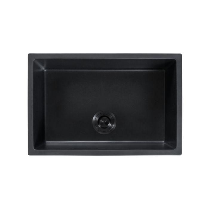 Tarja Sencilla de Cuarzo de Bajocubierta 68 x 45 cm Negro Urrea