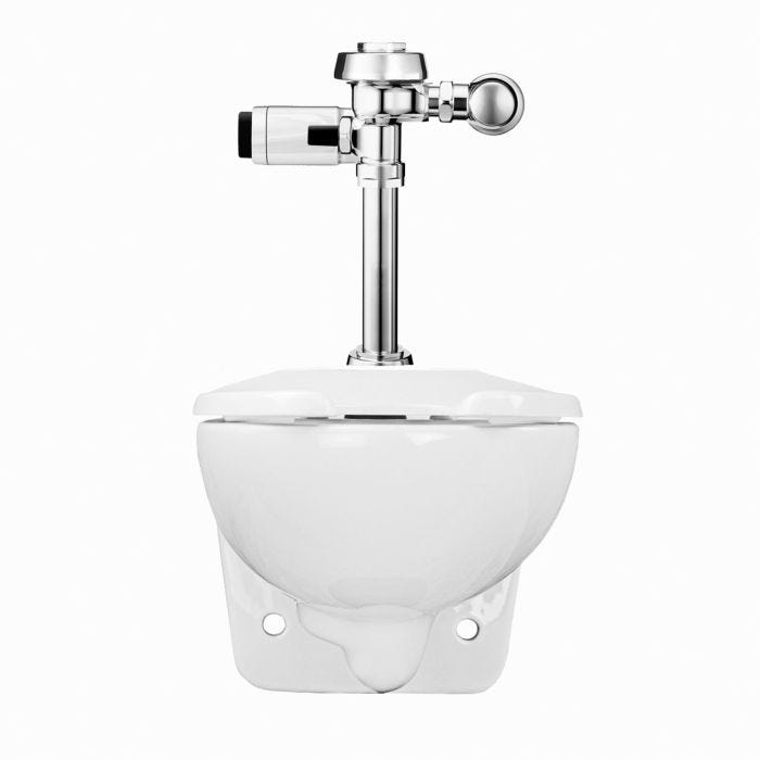 Taza Suspendida con Fluxómetro de Sensor Royal 111 SFSM 4.8 L Cromo Sloan