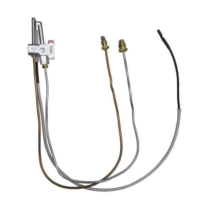 Termopar con Piloto y Electrodo 56 cm para Calentador de Gas LP Coflex