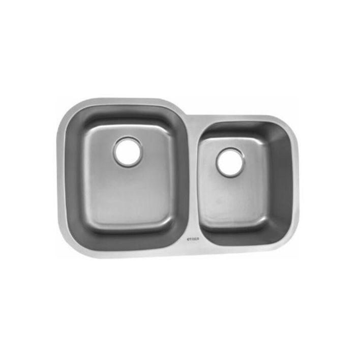 Tarja Tiber para Cocina TBK3221-9 de Submontar Dos Tinas Acero Inoxidable