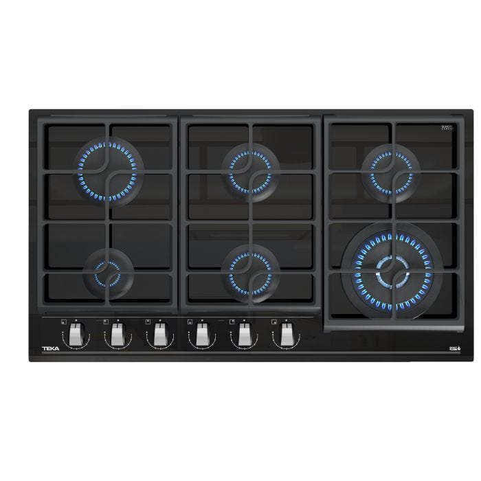 Parrilla Vitroceramica a Gas de 50x900x510 mm Teka GZC 96310 XBB
