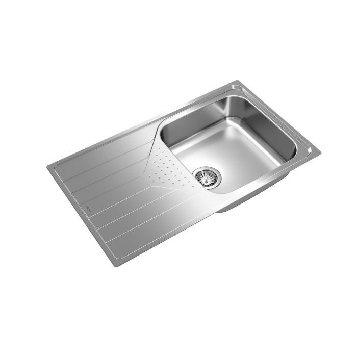 Fregadero reversible encastrado de acero inoxidable en 50 cm Teka Universe 50 T-XP 1C 1E