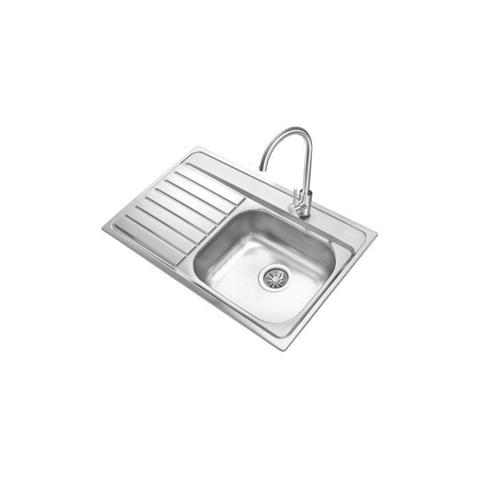 Fregadero de Empotre Teka TEKAWAY 800.510 1B 1D L 1Ø 3½ WO/OVF (BA) AMERICA MNI PAL/CAR