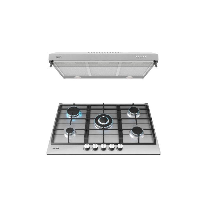 Campana Extractora de 135x798x480 mm + Parrilla a Gas de 55x750x510 mm Teka DUETTO DELUXE 75