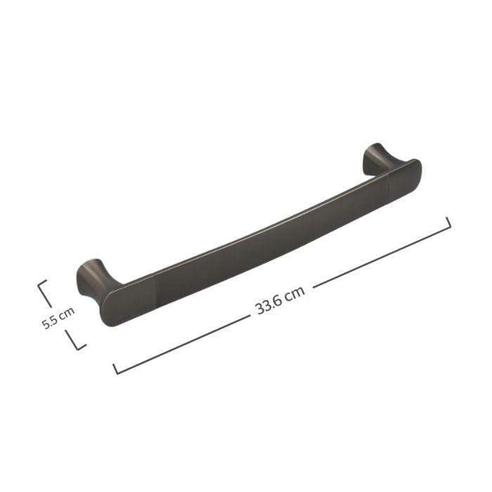 Toallero Barra Corto Cassia Gun Metal URREA