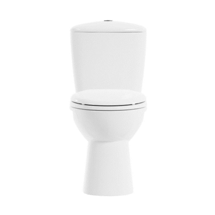 Sanitario WC Manantial Pro Alargado con Asiento Blanco Corona