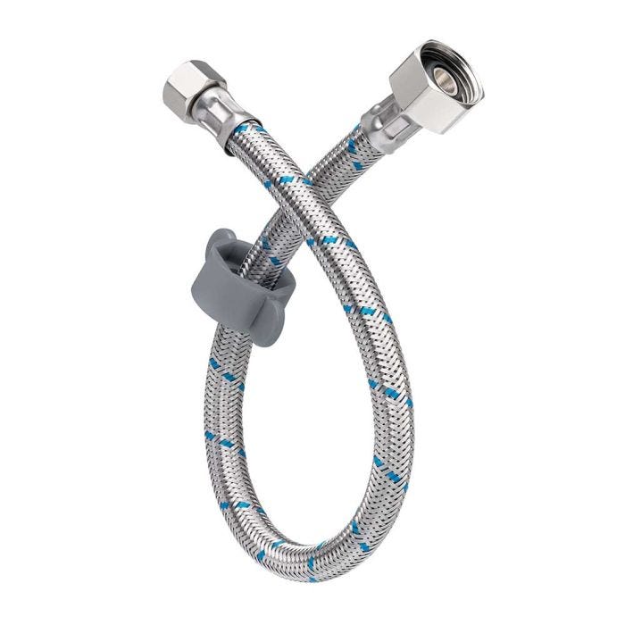 Manguera Flexible para Agua 1/2" X 1/2" 50 cm