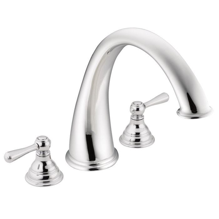Trim de Llave para Tina Romana Kingsley de Dos Manerales Arco Alto Cromo Moen