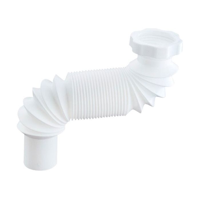 Tubo Flexible Largo con Rosca para Céspol Blanco Urrea