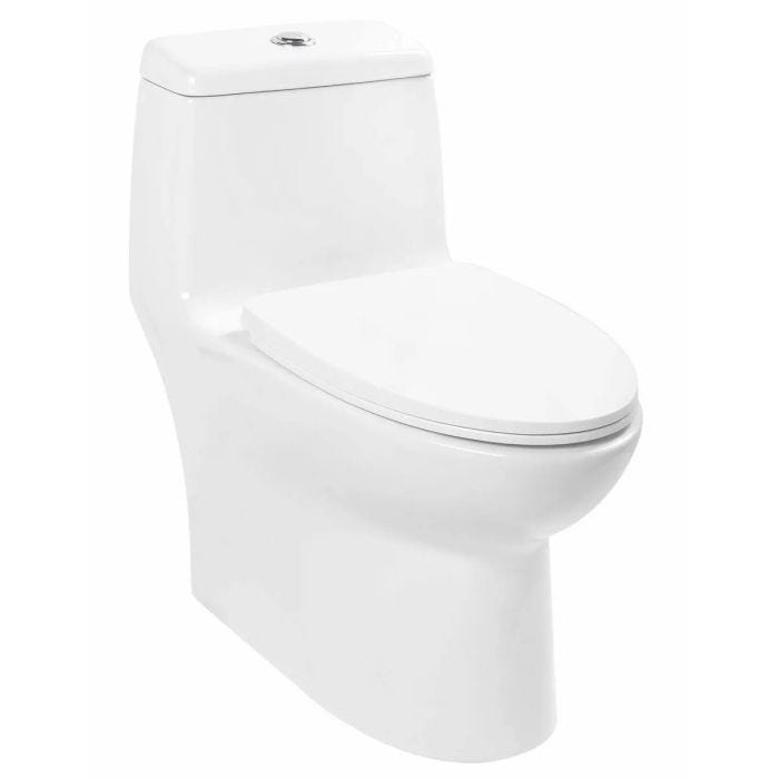 Sanitario (WC) Itzá One Piece Alargado Blanco Descarga Dual Urrea