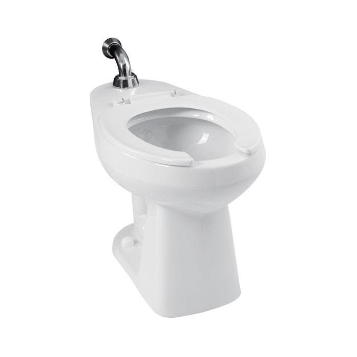 Taza Adriático alongada para fluxometro blanco 4.8 l