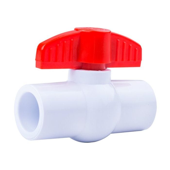 Válvula de Esfera Cementable 1" PVC Hidráulico Dica