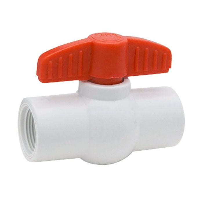Válvula de Esfera Roscable 1" PVC Hidráulico Dica