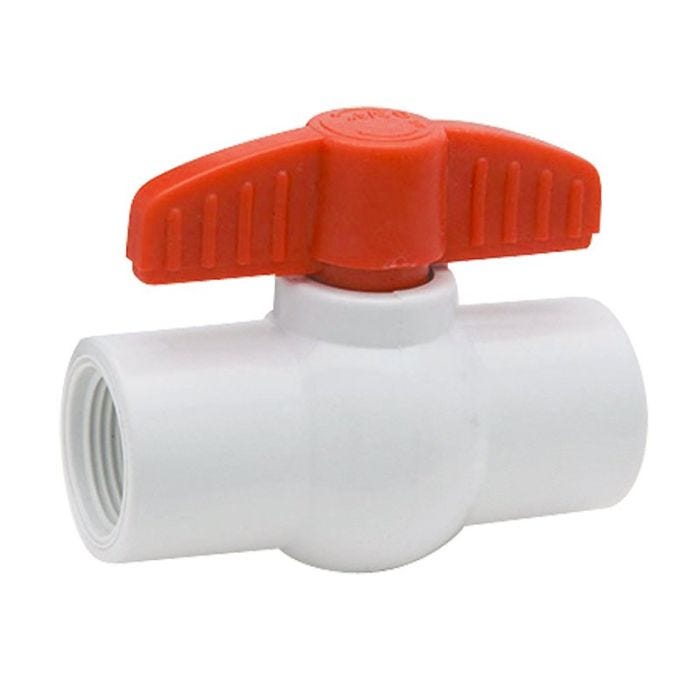 Válvula de Esfera Roscable 3/4" PVC Hidráulico Dica