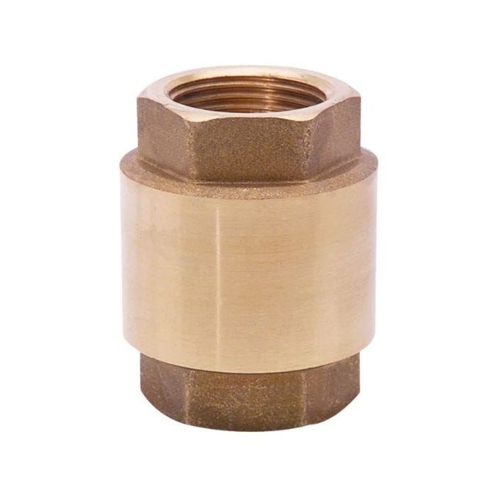 Válvula de Retención con Resorte Roscable 3/4" Latón Urrea