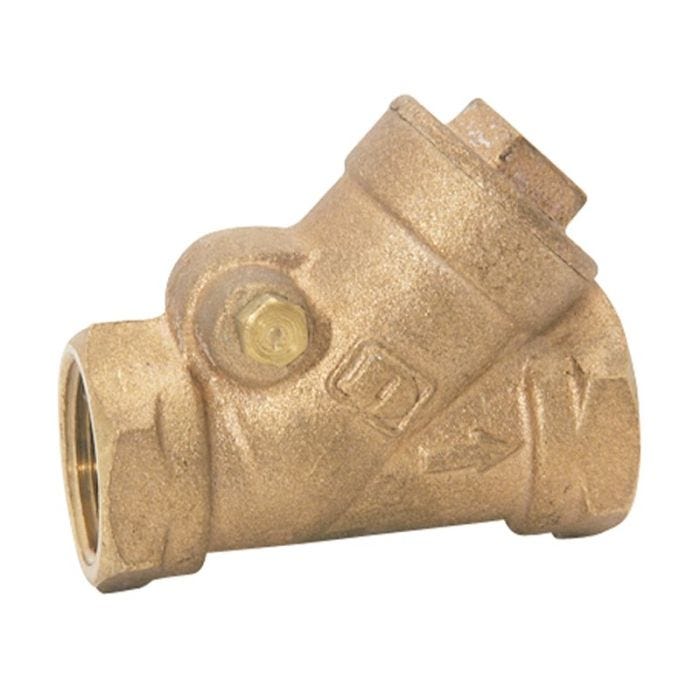 Válvula de Retención Tipo Columpio Roscable 3/4" Bronce Dica
