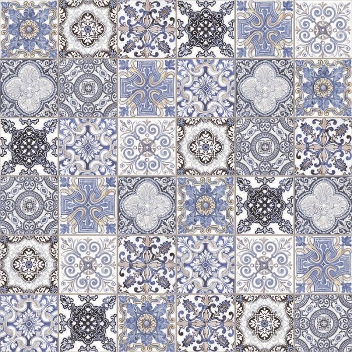 Azulejo Azulejos Brillante 55 x 55 cm Azul - CAJA con 1.54 m²