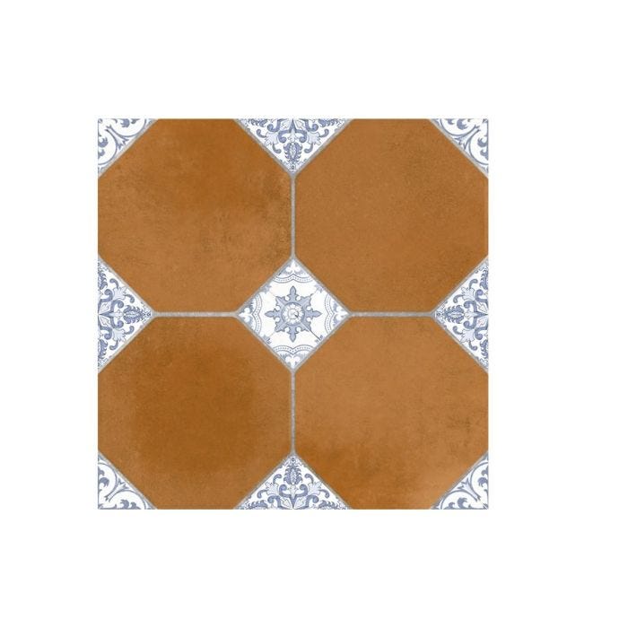 Piso Castilla Mate / Efecto Brillo 37 x 37 cm Terracota - CAJA con 2.11 m²
