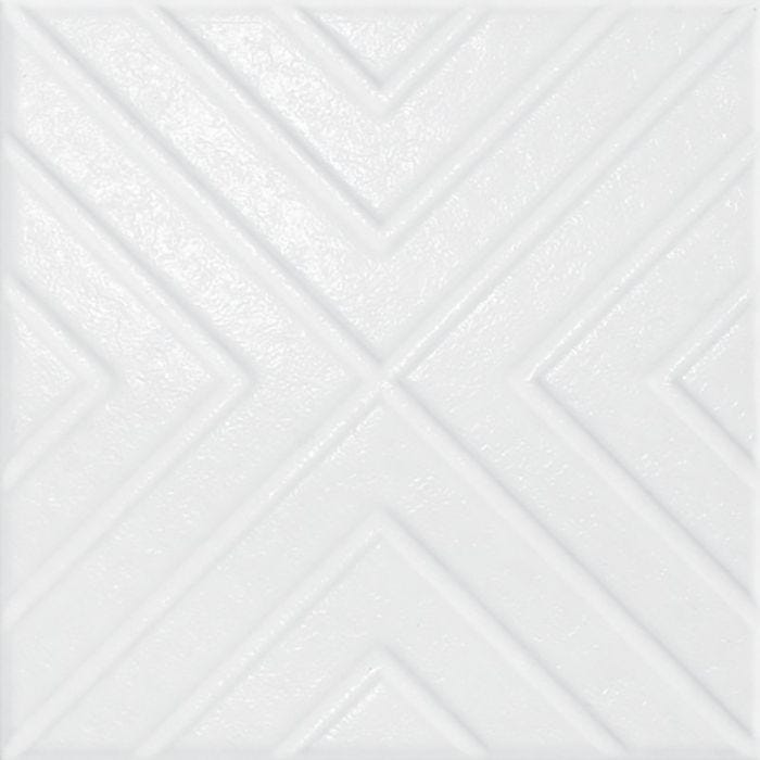 Piso Malibu-Ad Antiderrapante Brillante 20 x 20 cm Blanco - CAJA con 1.53 m²