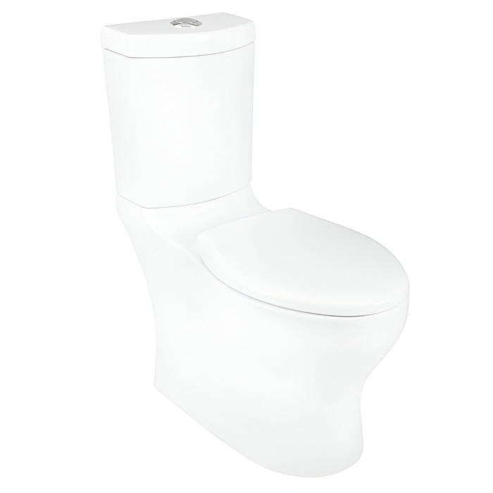 Sanitario (WC) Miura Taza y Tanque Elongado Blanco 4.8 Lpd con Trampa Oculta