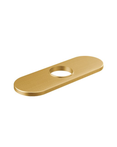 Placa de cubierta para fregadero de 3 orificios oro cepillado