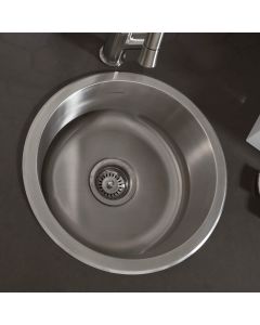 Tarja de Bar de Bajocubierta Portsmouth Redonda 1 Tina 41.6 cm Acero Inoxidable American Standard