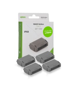 Gelbox WAGO 207-1332 Tamaño 2 Protección contra Humedad IPX8 Caja 4 Piezas