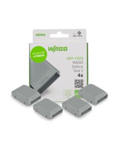 Gelbox WAGO 207-1373 En Línea Tamaño 2 Protección contra Humedad IPX8 Caja 4 Piezas