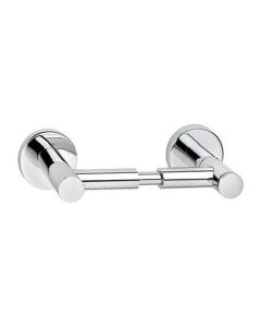 Portapapel Clásica II para baño cromo con tubo antirrobo